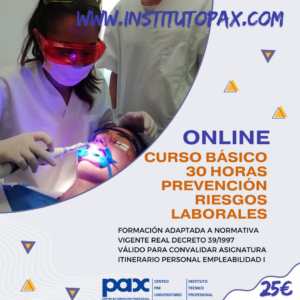 CURSO PREVENCIÓN DE RIESGOS LABORALES ONLINE